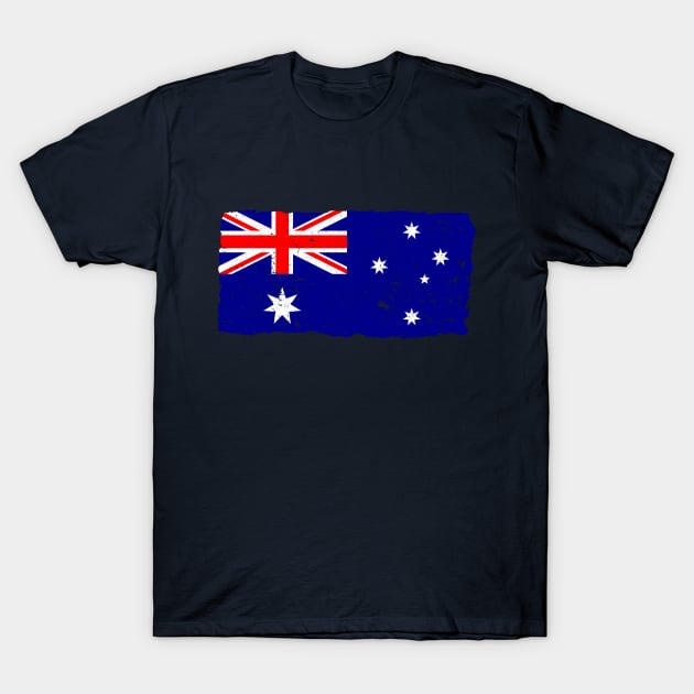 Vintage Australia Flag T-Shirt by vladocar